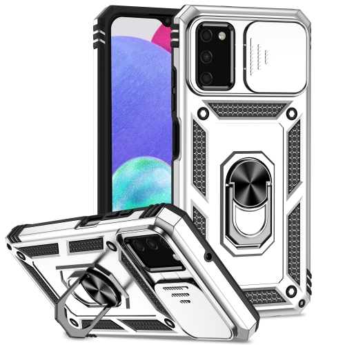 

For Samsung Galaxy A02s / A03s 164mm Sliding Camshield Holder Phone Case(Silver)