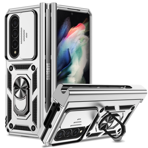 S Pen Holder Case Compatible Samsung Galaxy Z Fold 4 Case With Magnetic  Hinge Protection & Wristband,shockproof Pc Cases