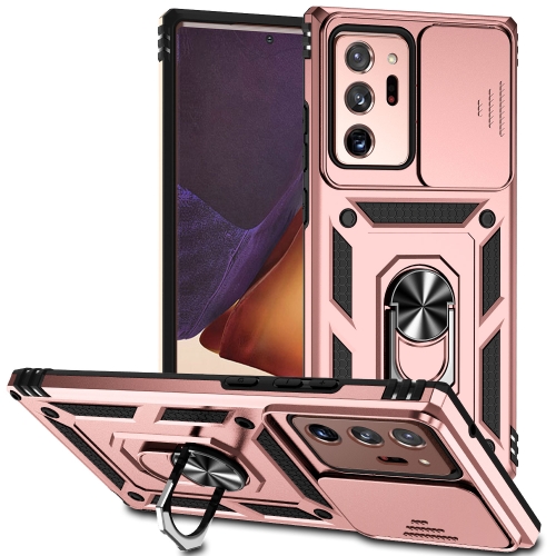 

For Samsung Galaxy Note20 Ultra Sliding Camshield Holder Phone Case(Rose Gold)