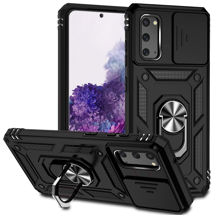 

For Samsung Galaxy S20 Sliding Camshield Holder Phone Case(Black)