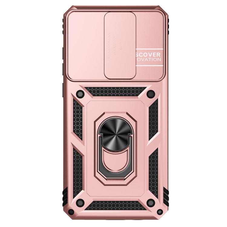 

For Xiaomi Redmi Note 8 Pro Sliding Camshield Holder Phone Case(Rose Gold)