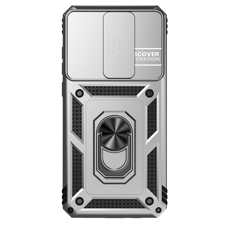

For Xiaomi Redmi Note 8 Pro Sliding Camshield Holder Phone Case(Silver)