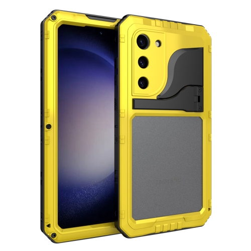 

For Samsung Galaxy S23 5G RedPepper Wolf 360 Full Body Rugged IP68 Waterproof Phone Case(Yellow)