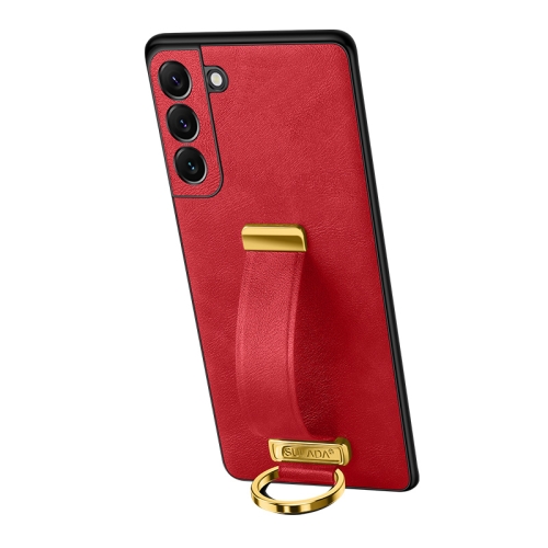 

For Samsung Galaxy S23+ 5G SULADA PC + Leather Texture Skin Feel Shockproof Phone Case(Red)