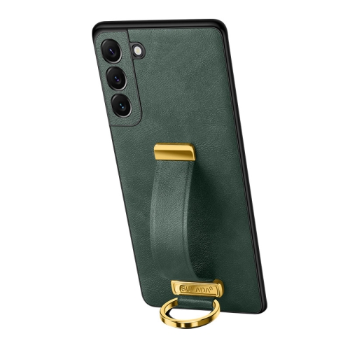 

For Samsung Galaxy S24 5G SULADA PC + Leather Texture Skin Feel Shockproof Phone Case(Green)