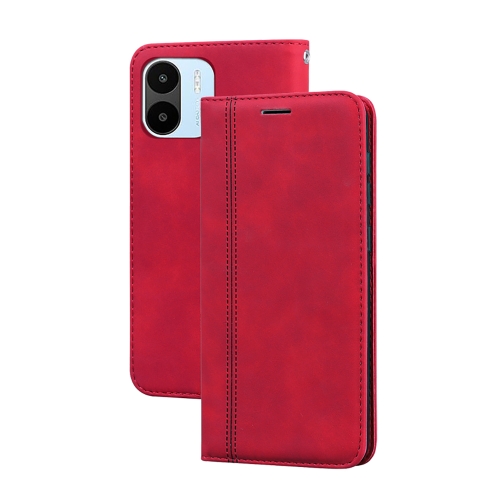 

For Xiaomi Redmi A1/A2 Frosted Business Magnetic Horizontal Flip PU Phone Case(Red)