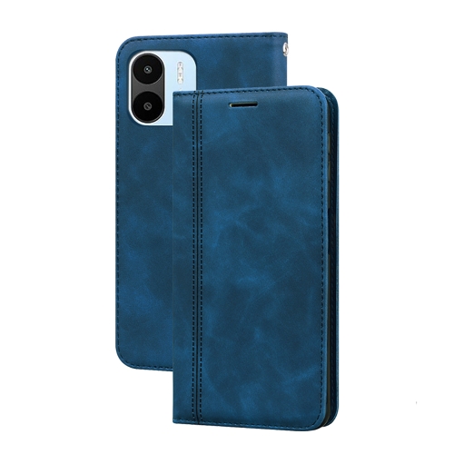 

For Xiaomi Redmi A1/A2 Frosted Business Magnetic Horizontal Flip PU Phone Case(Blue)