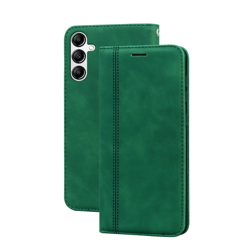 

For Samsung Galaxy A14 4G / 5G Frosted Business Magnetic Horizontal Flip PU Phone Case(Green)