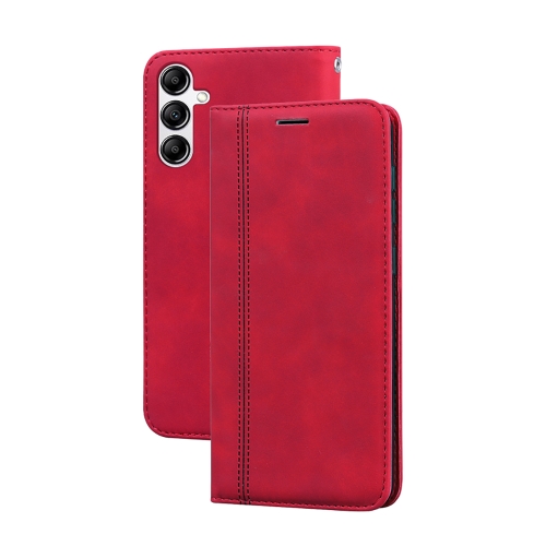 

For Samsung Galaxy A54 5G Frosted Business Magnetic Horizontal Flip PU Phone Case(Red)