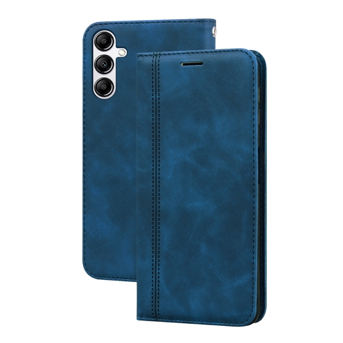 

For Samsung Galaxy A54 5G Frosted Business Magnetic Horizontal Flip PU Phone Case(Blue)