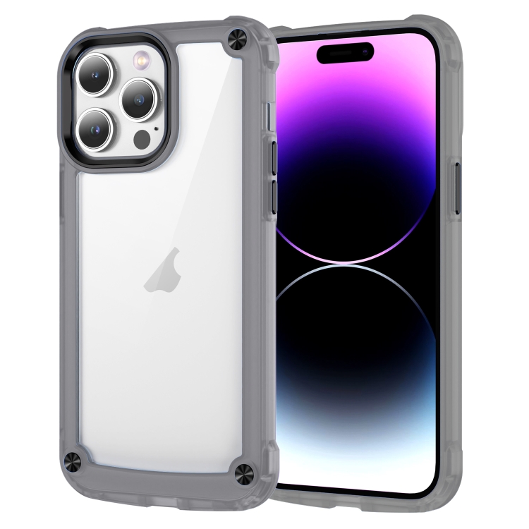 

For iPhone 14 Pro Skin Feel TPU + PC Phone Case(Transparent Black)