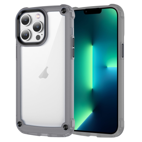 

For iPhone 13 Pro Max Skin Feel TPU + PC Phone Case(Transparent Black)