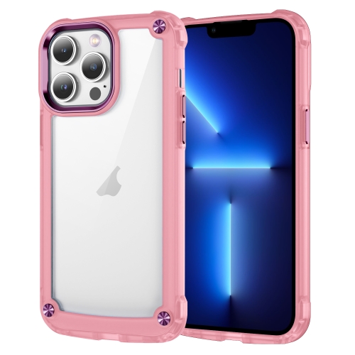 

For iPhone 13 Pro Skin Feel TPU + PC Phone Case(Transparent Pink)