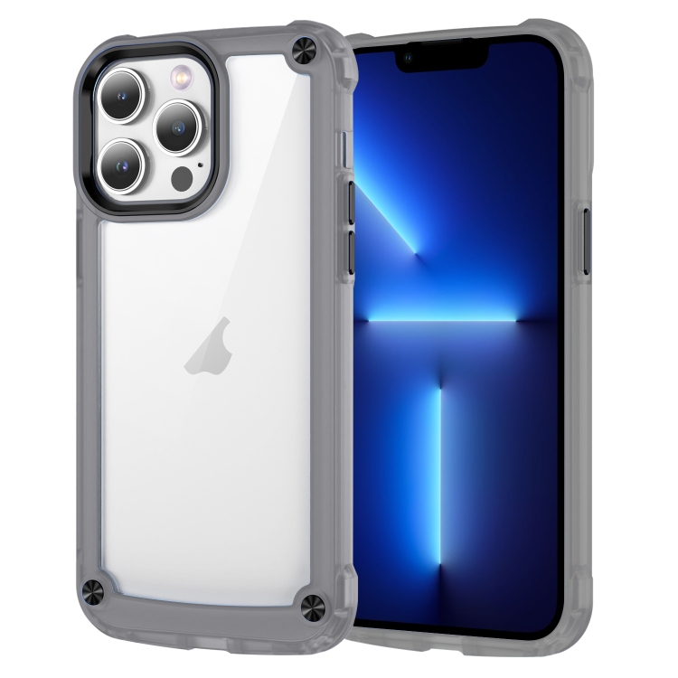 

For iPhone 13 Pro Skin Feel TPU + PC Phone Case(Transparent Black)
