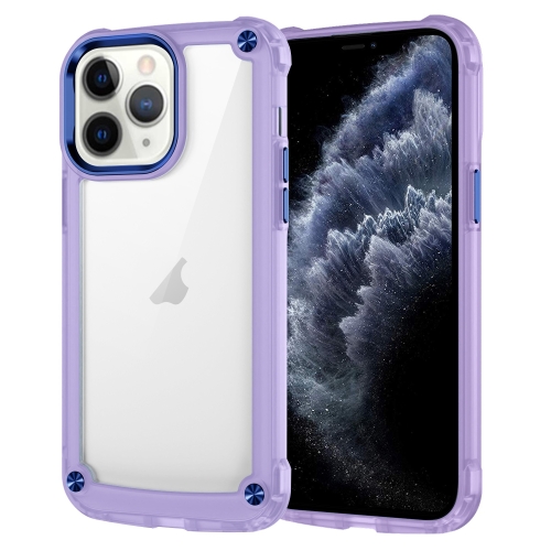 

For iPhone 11 Pro Max Skin Feel TPU + PC Phone Case(Transparent Purple)