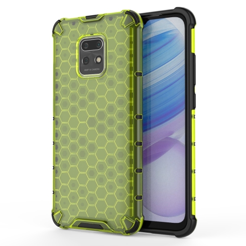 For Xiaomi Redmi 10X 5G Shockproof Honeycomb PC + TPU Protective Case(Green)