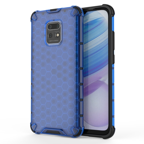 For Xiaomi Redmi 10X 5G Shockproof Honeycomb PC + TPU Protective Case(Blue)