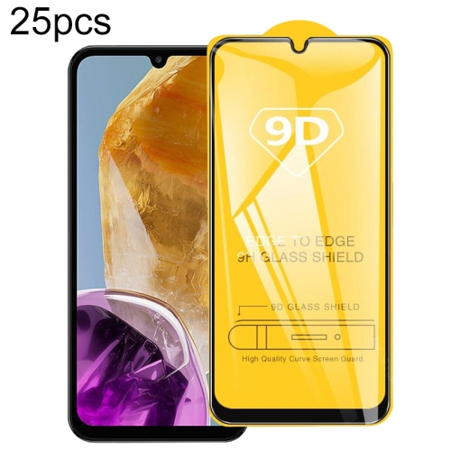 

For Samsung Galaxy M15 25pcs 9D Full Glue Screen Tempered Glass Film