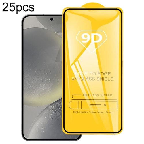 

For Samsung Galaxy S24 FE 5G 25pcs 9D Full Glue Screen Tempered Glass Film