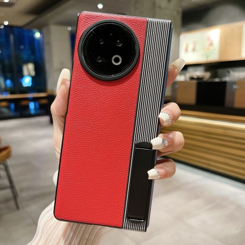 

For vivo X Fold2 Leather Phone Case with Stand(Red)