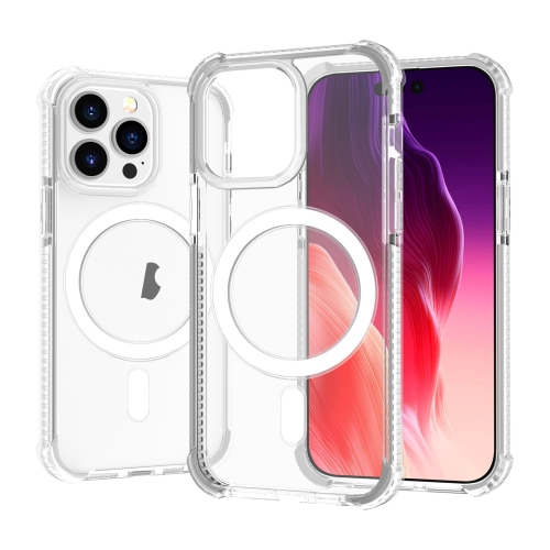 

For iPhone 15 Pro Acrylic Magsafe Magnetic Shockproof Phone Case(Transparent)