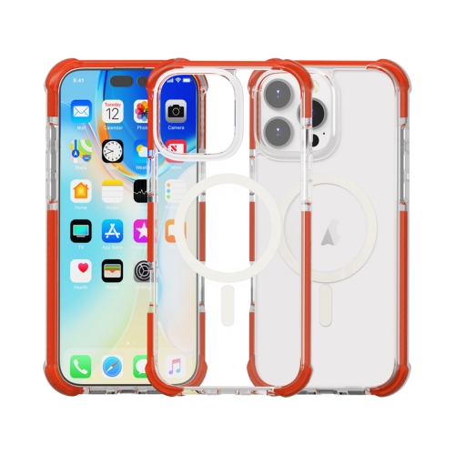 

For iPhone 16 Pro Acrylic Magsafe Magnetic Shockproof Phone Case(Red)