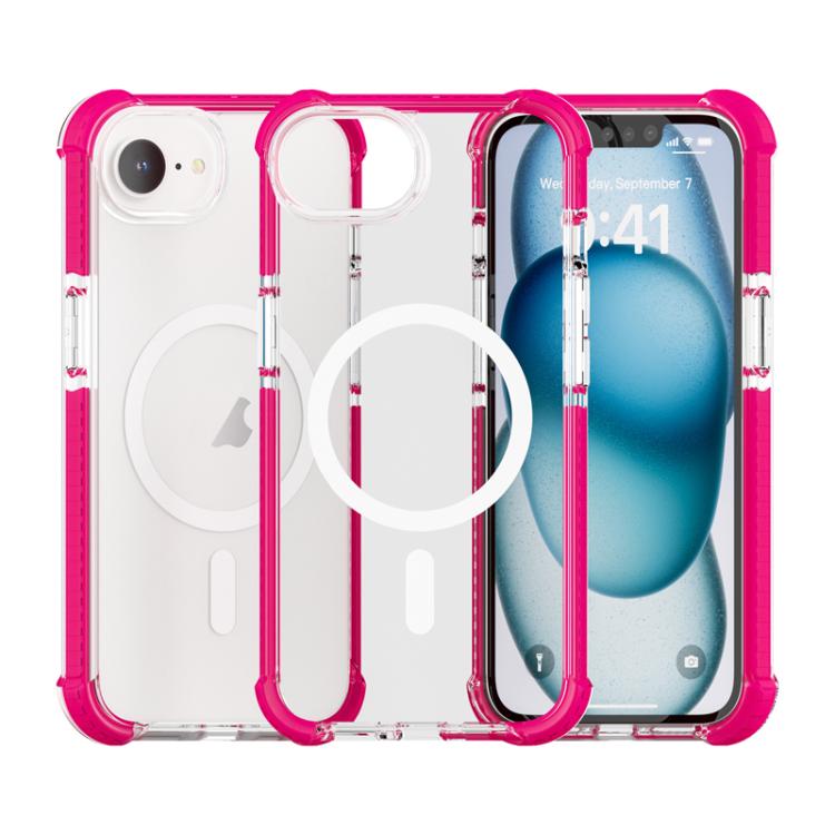 For iPhone 17e / 16e Acrylic Magsafe Magnetic Shockproof Phone Case(Pink)