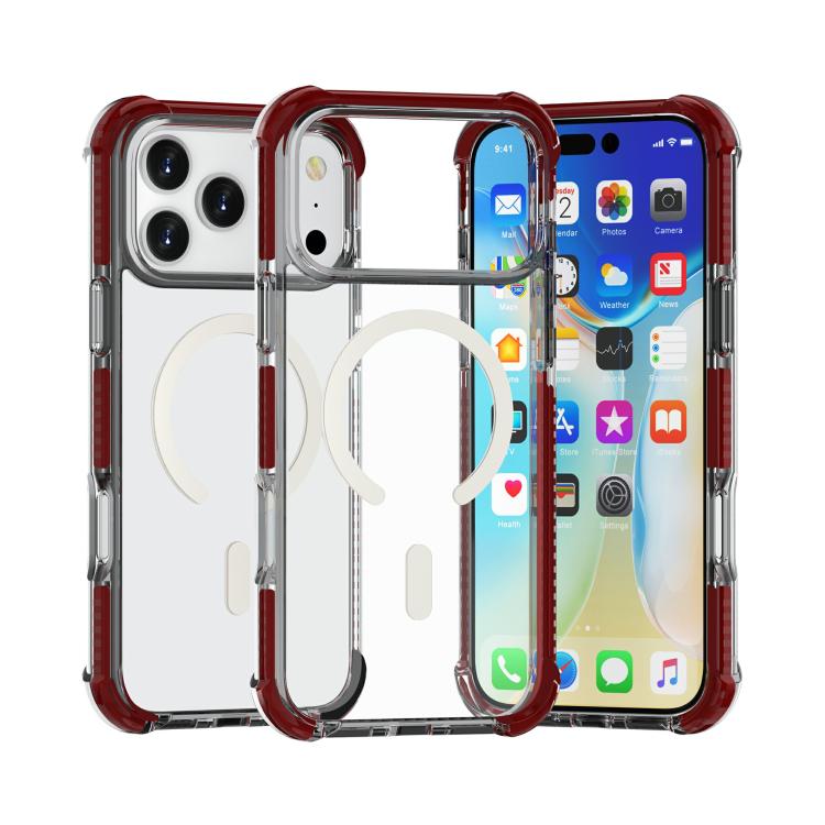 

For iPhone 17 Pro Acrylic Magsafe Magnetic Shockproof Phone Case(Brown)