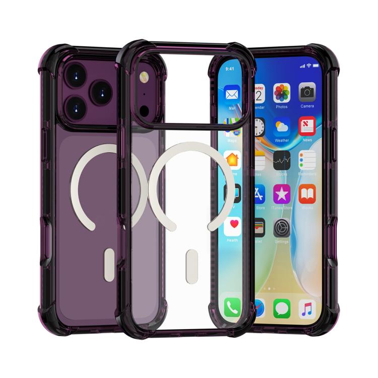 For iPhone 18 Pro / 17 Pro Acrylic Magsafe Magnetic Shockproof Phone Case(Cherry Red)