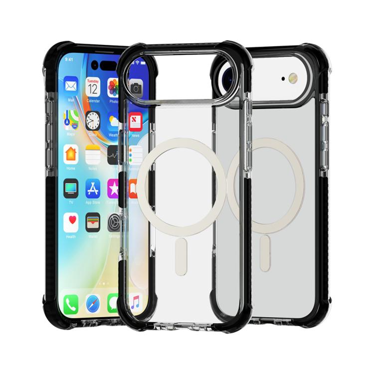 

For iPhone 17 Air Acrylic Magsafe Magnetic Shockproof Phone Case(Black)
