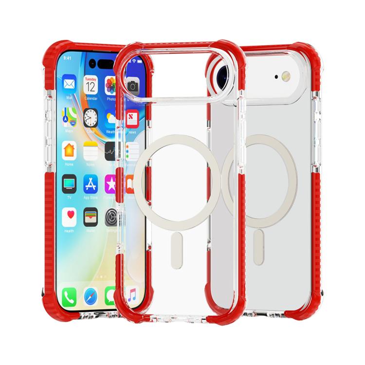 

For iPhone 17 Air Acrylic Magsafe Magnetic Shockproof Phone Case(Red)