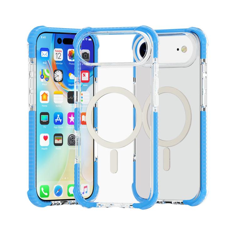 For iPhone Air Acrylic Magsafe Magnetic Shockproof Phone Case(Blue)