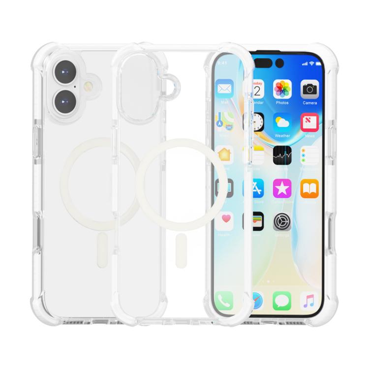 

For iPhone 17 Acrylic Magsafe Magnetic Shockproof Phone Case(Transparent)
