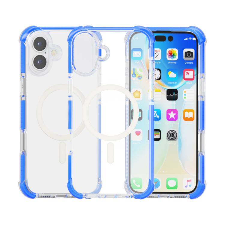 

For iPhone 17 Acrylic Magsafe Magnetic Shockproof Phone Case(Blue)