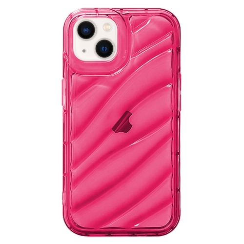 

For iPhone 14 Waves TPU Phone Case(Red)