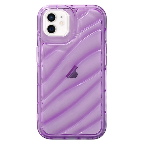 

For iPhone 11 Waves TPU Phone Case(Purple)