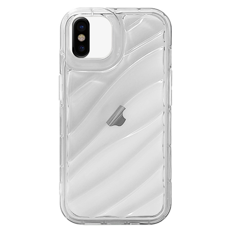 

For iPhone XS Max Waves TPU Phone Case(Transparent)