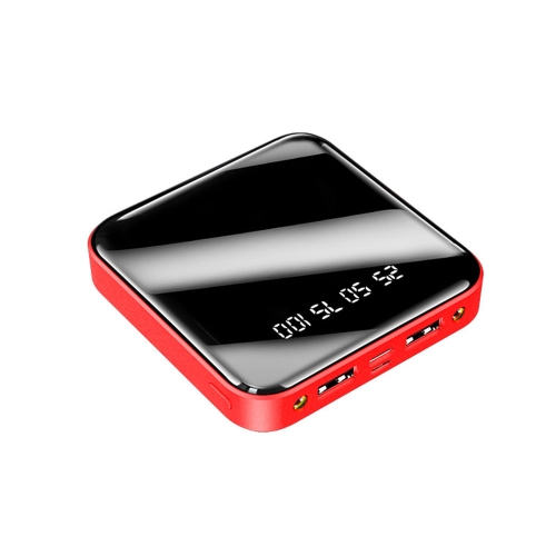 

20000mAh Mirror Mini LED Digital Display Power Bank(Red)