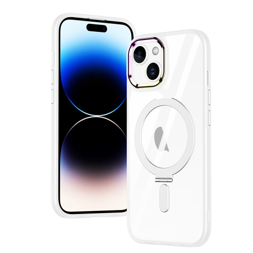 

For iPhone 15 Plus MagSafe Magnetic Invisible Holder Phone Case(Transparent)