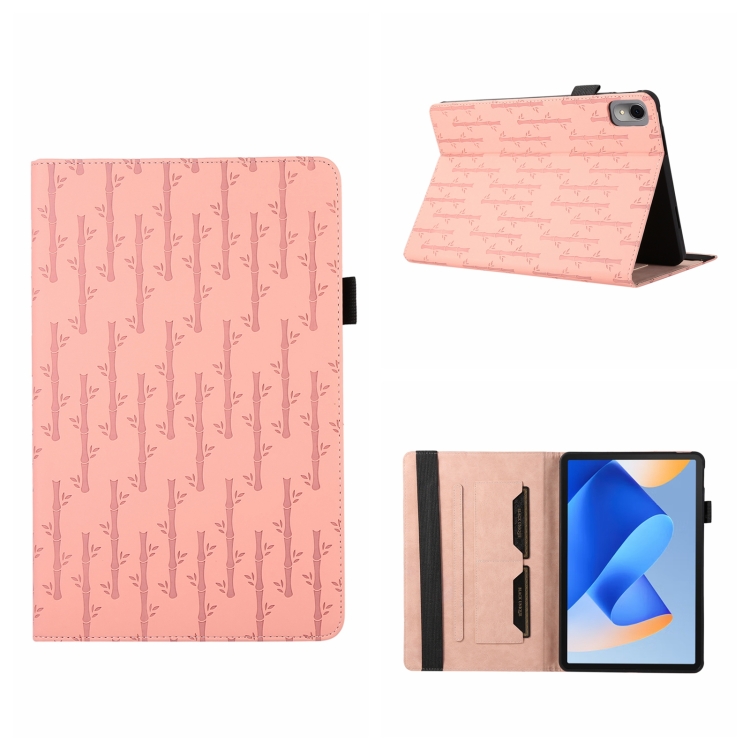 

For Huawei MatePad 11 2023 Lucky Bamboo Pattern Leather Tablet Case(Pink)