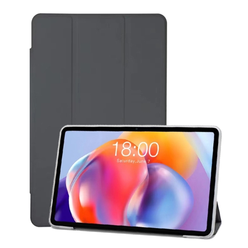 

For Teclast T40S 3-Fold Holder Folio Leather Tablet Smart Case(Grey)
