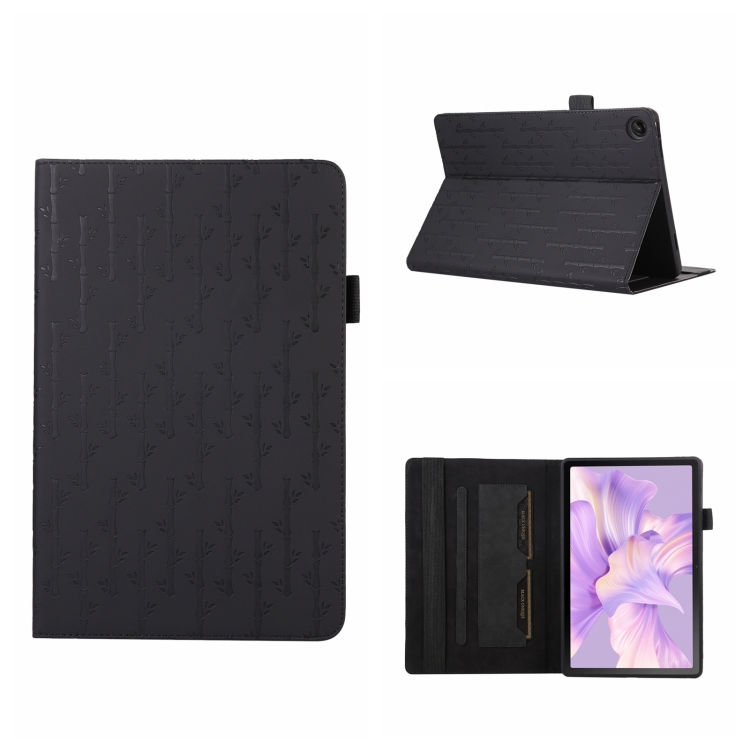 

For Lenovo Tab M10 Plus 10.6 3rd Gen Lucky Bamboo Pattern Leather Tablet Case(Black)