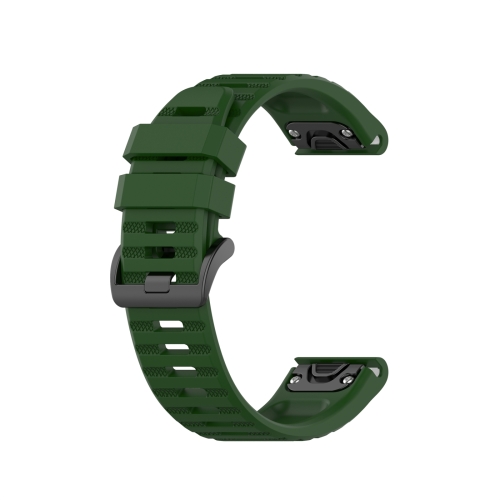 

For Garmin Instinct 2 Solar Sports Silicone Watch Band(Army Green)