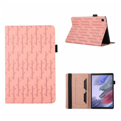 

For Samsung Galaxy Tab A7 10.4 Lucky Bamboo Pattern Leather Tablet Case(Pink)