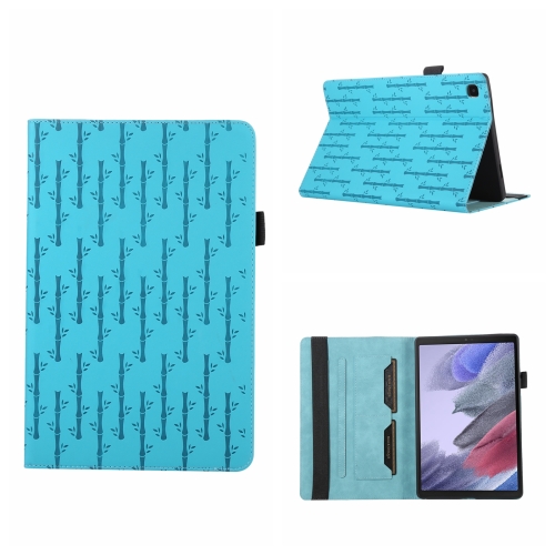 

For Samsung Galaxy Tab A7 10.4 Lucky Bamboo Pattern Leather Tablet Case(Blue)