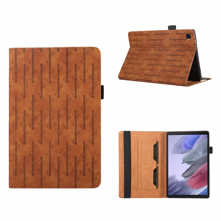 

For Samsung Galaxy Tab A7 10.4 Lucky Bamboo Pattern Leather Tablet Case(Brown)