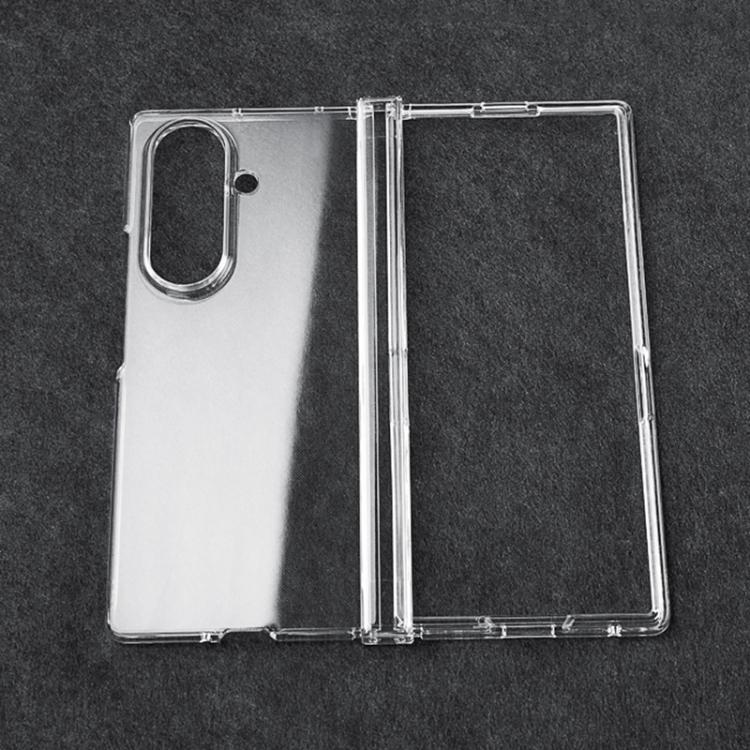 

For Samsung Galaxy Z Fold7 3 in 1 PC Transparent Shockproof Protective Phone Case(Transparent)
