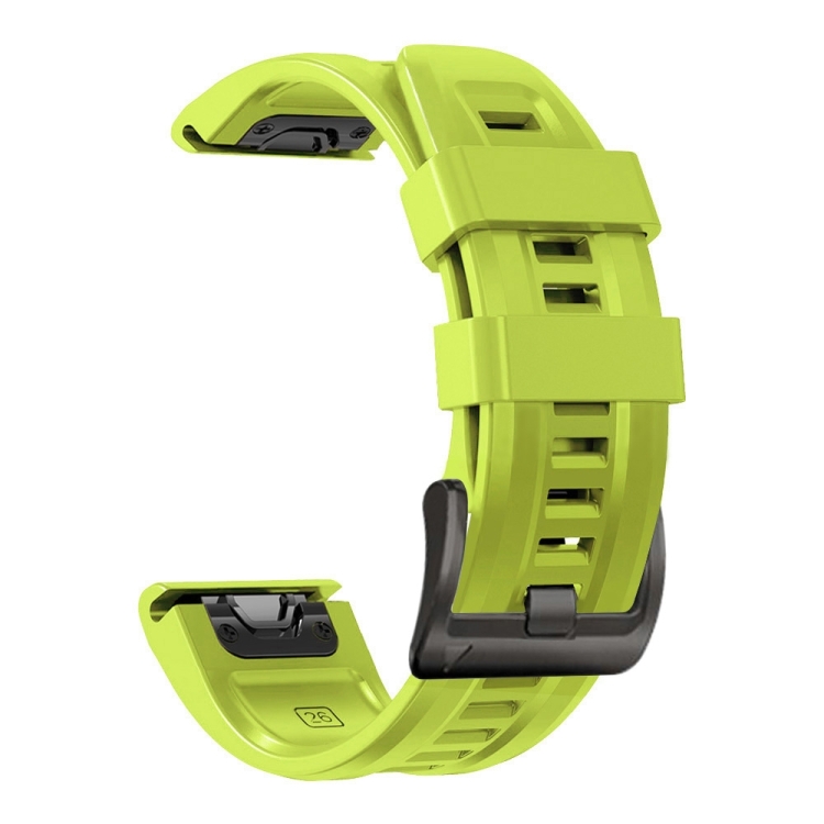 For Garmin Enduro Sport Pure Color Silicone Watch Band(Lime Color)
