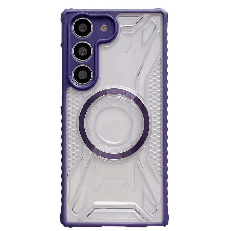 

For Samsung Galaxy S23+ 5G CD Texture Magsafe Phone Case(Dark Purple)