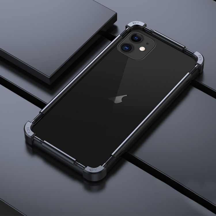 

For iPhone 11 Pro Machinist Metal Phone Protective Frame(Black)
